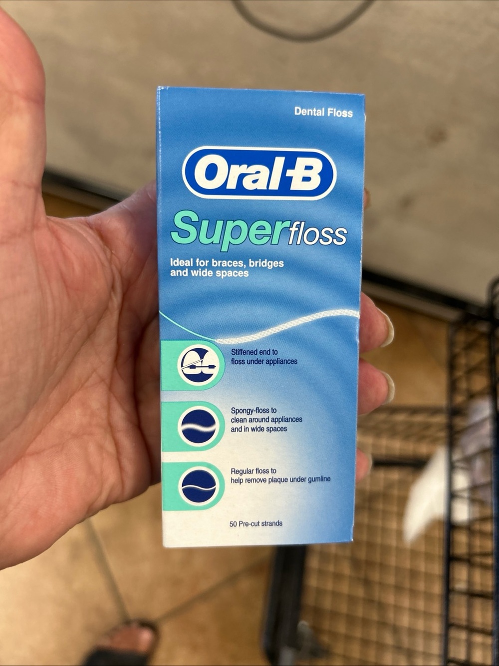 $10 Days 2 boxes Oral-B Superfloss Dental Floss - Blue